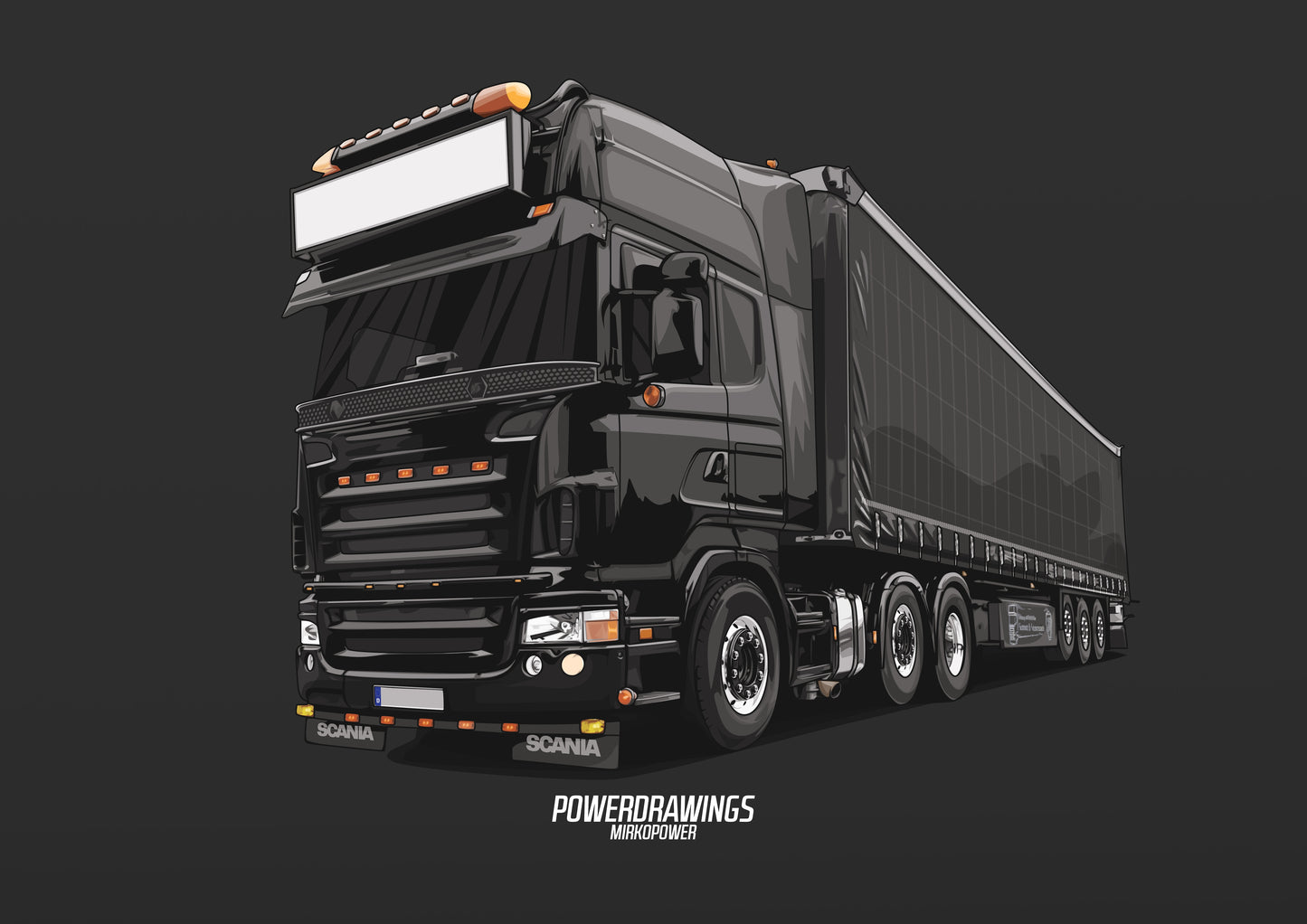 Scania Super V8 All Black