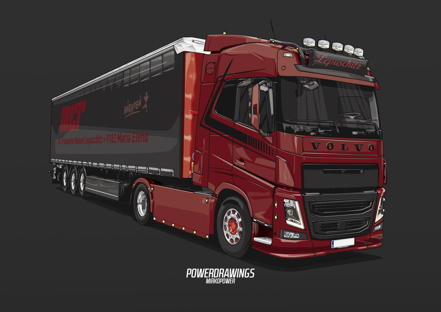 Volvo FH FH16 Red Black