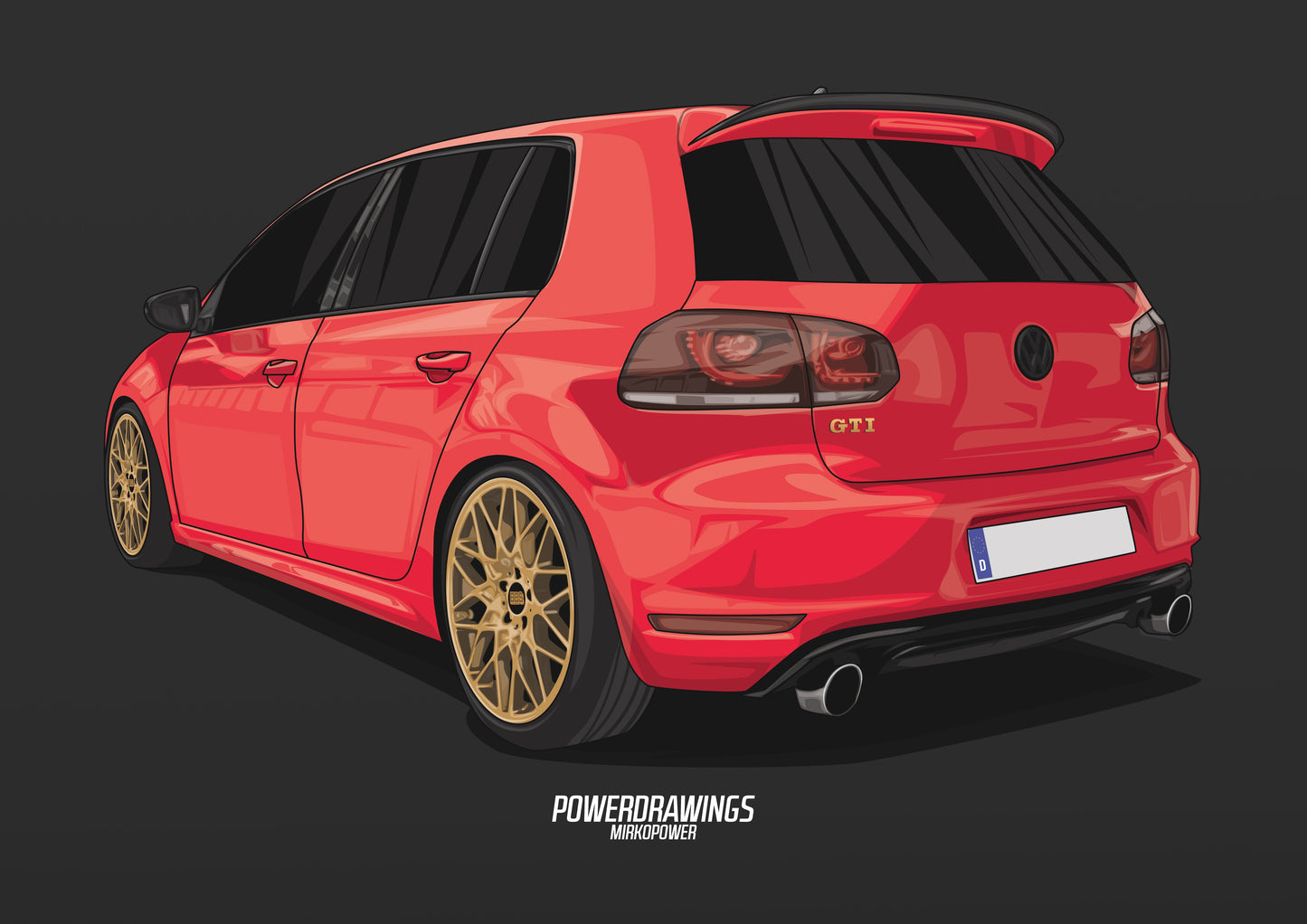 Golf MK6 GTI Red