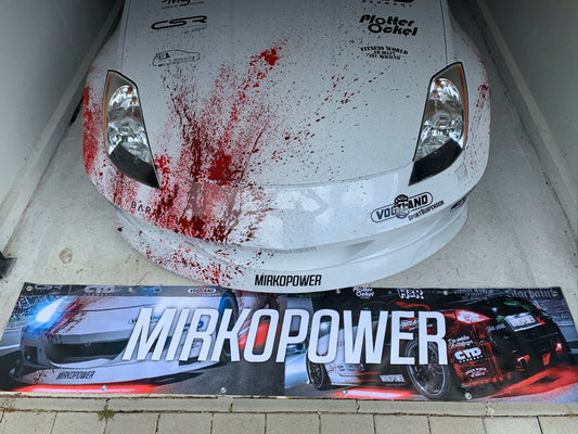 MIRKOPOWER Nissan 350Z XL-Banner (250 x 50 cm)