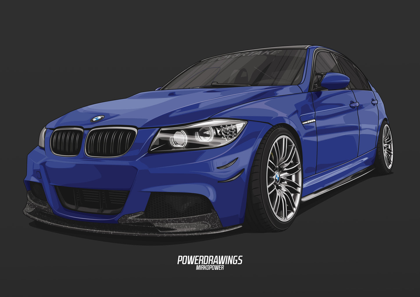 E90 Blue Static