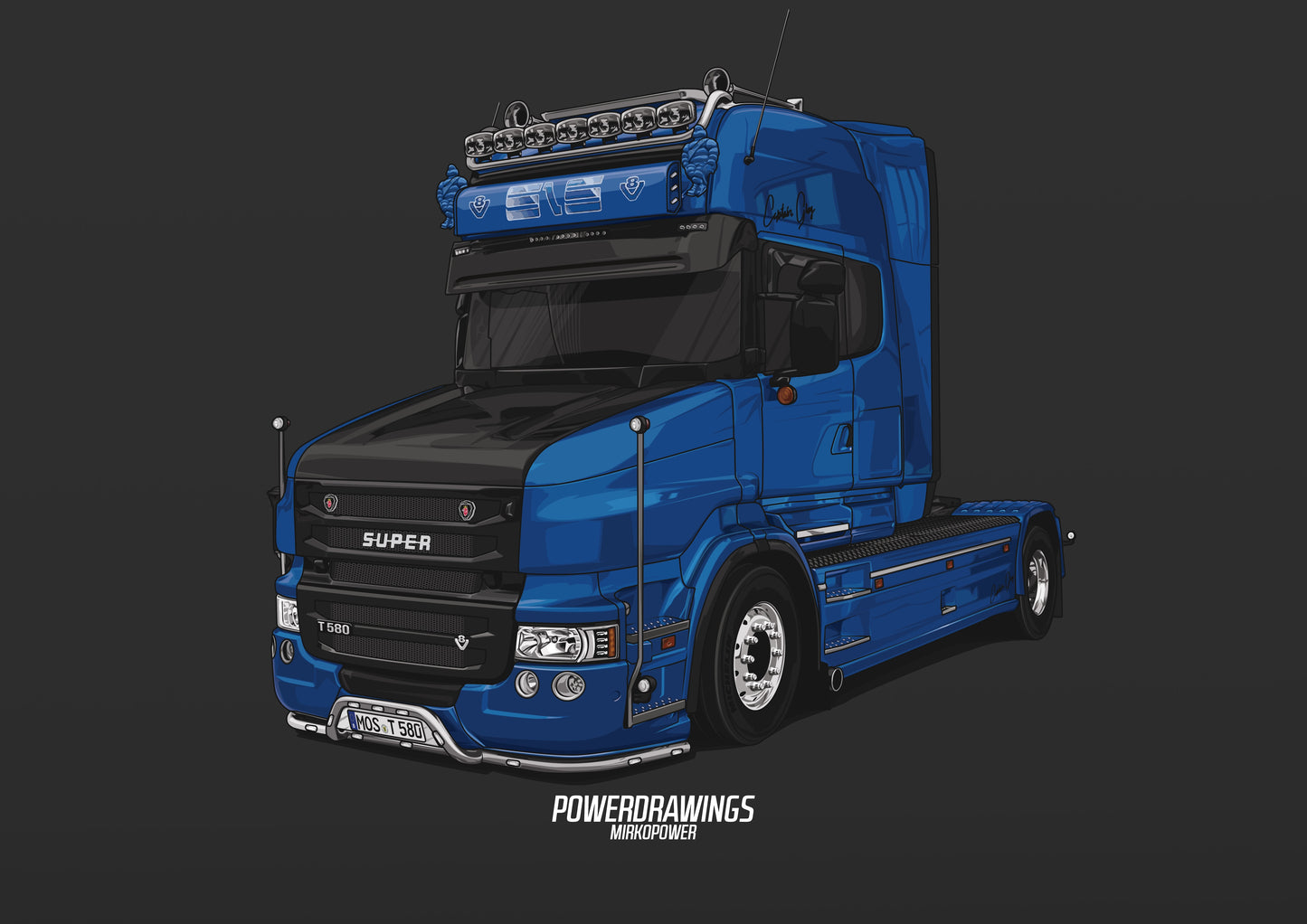 Scania T580 V8 Torpedo