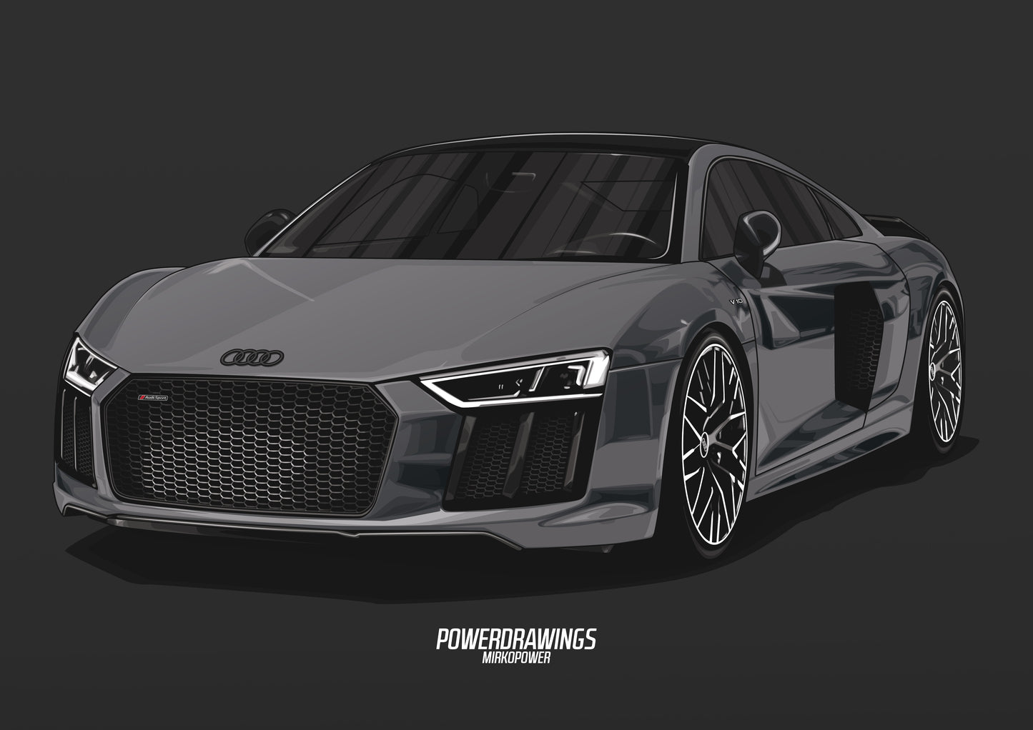 R8 V10 Performance Grey