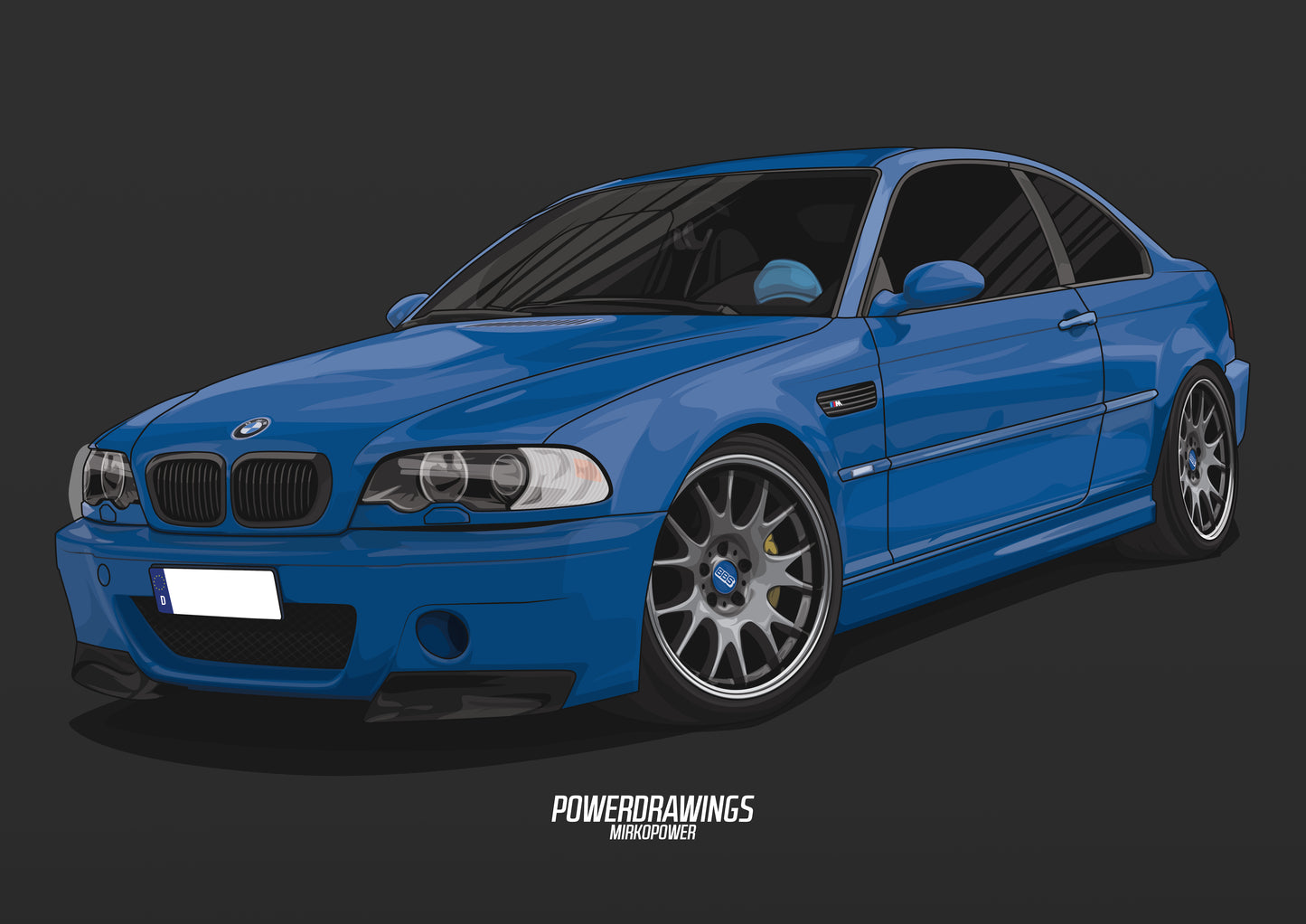 E46 M3 Blau