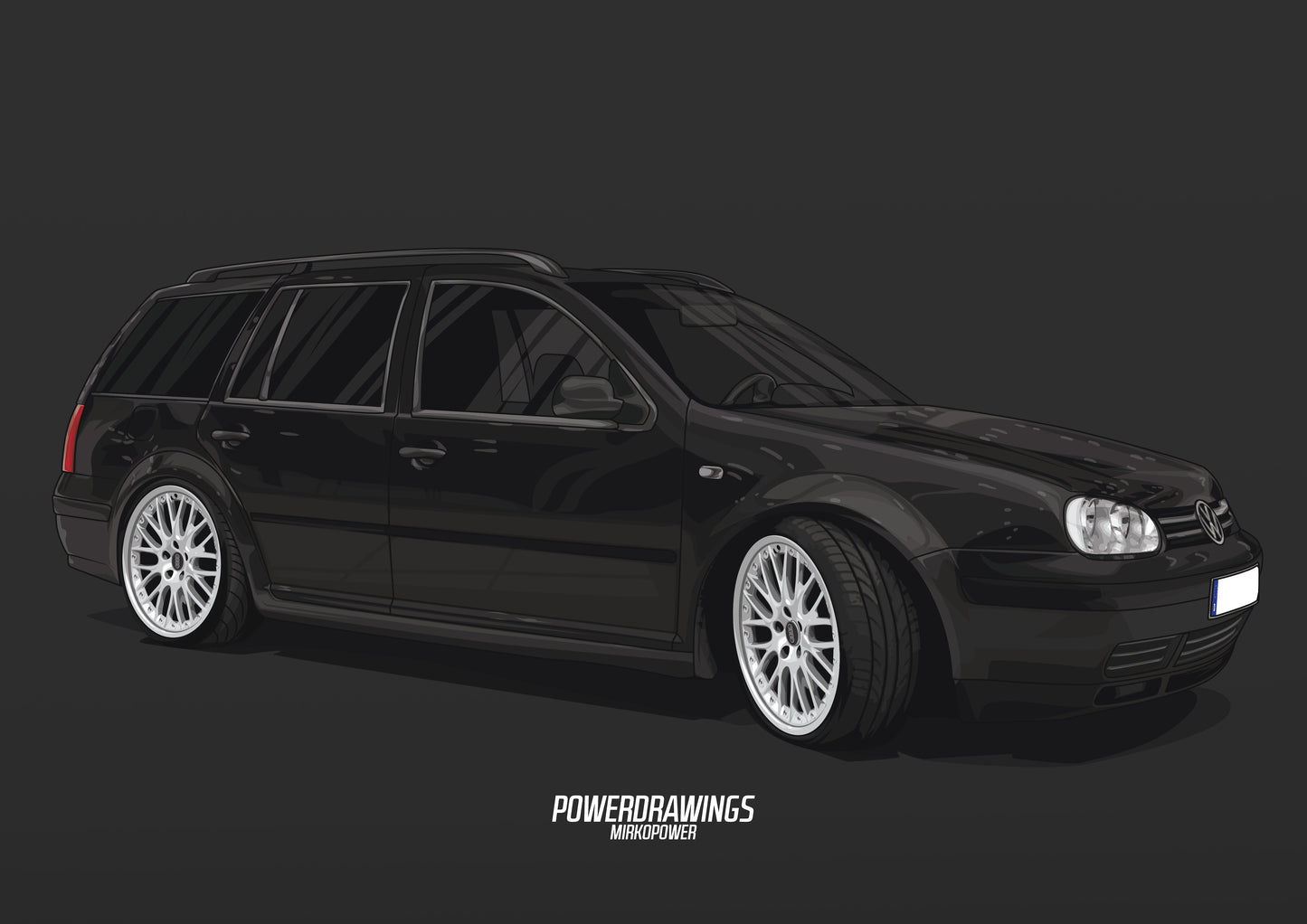 Golf MK4 Variant BBS Black