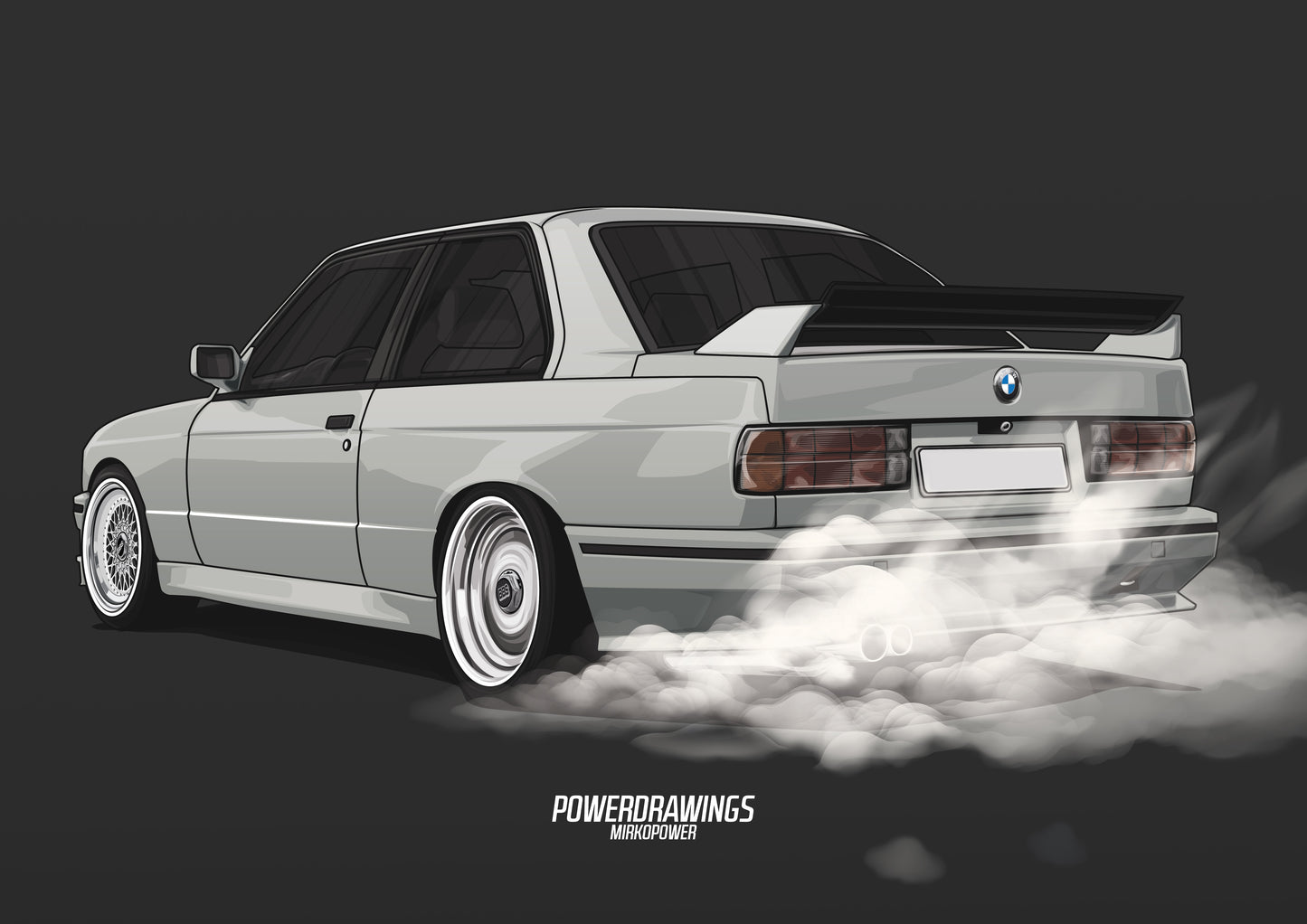 BMW E30 M3 Burnout