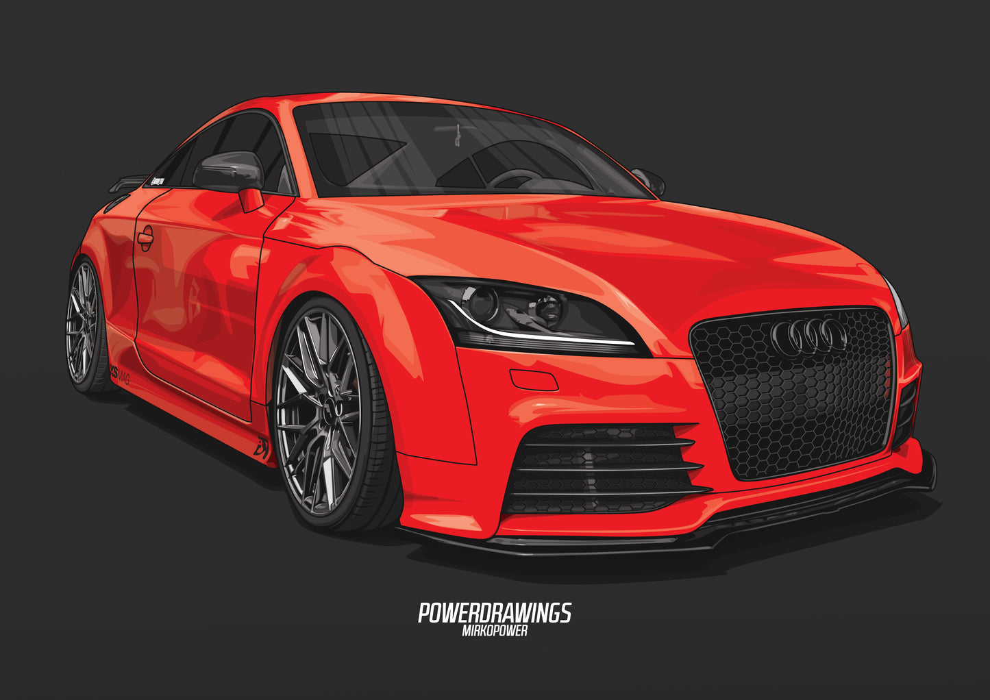 Audi TT RS 8J Red