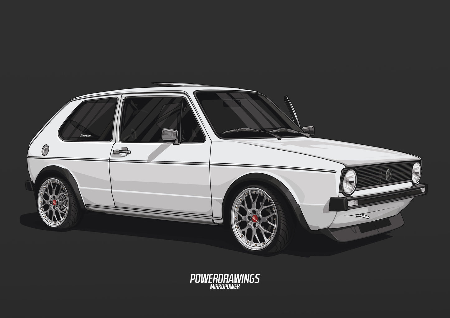 Golf MK1 White Rabbit