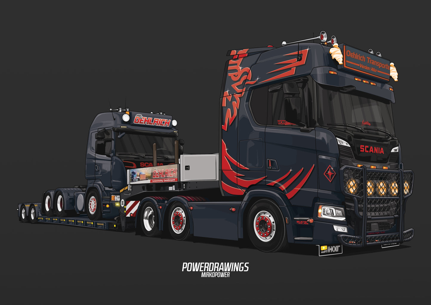 Scania Super V8 Oehlrich Black Red