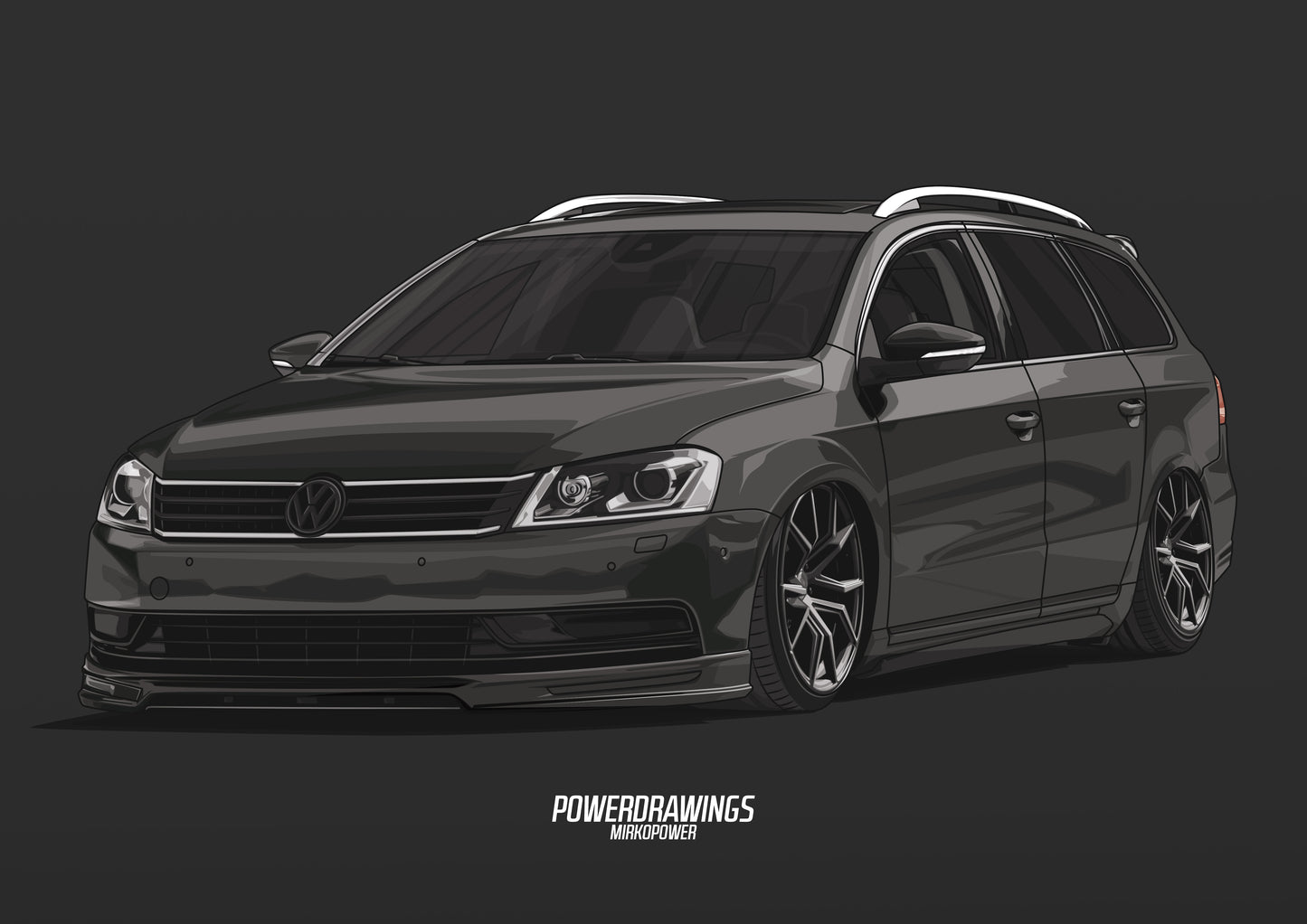 VW Passat B7 Bagged