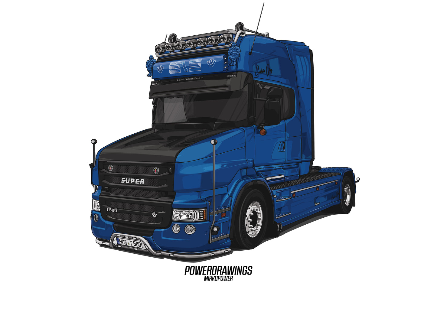 Scania T580 V8 Torpedo