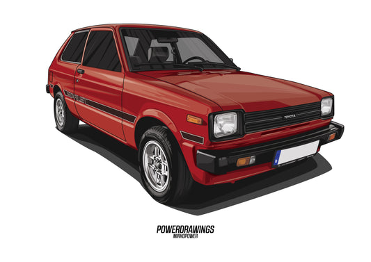 Toyota Starlet P6 Red