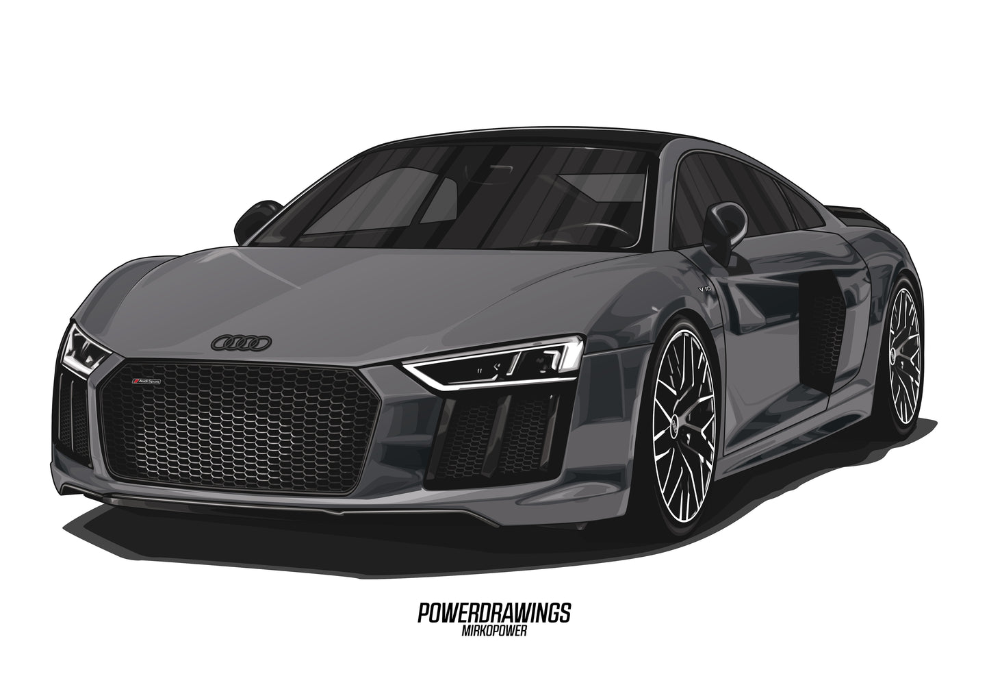 R8 V10 Performance Grey