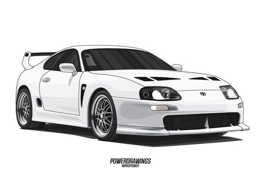 Toyota Supra MK4 TRD 3000GT White