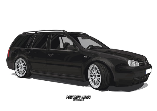 Golf MK4 Variant BBS Black