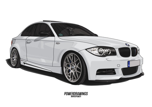 135i E82 Static White