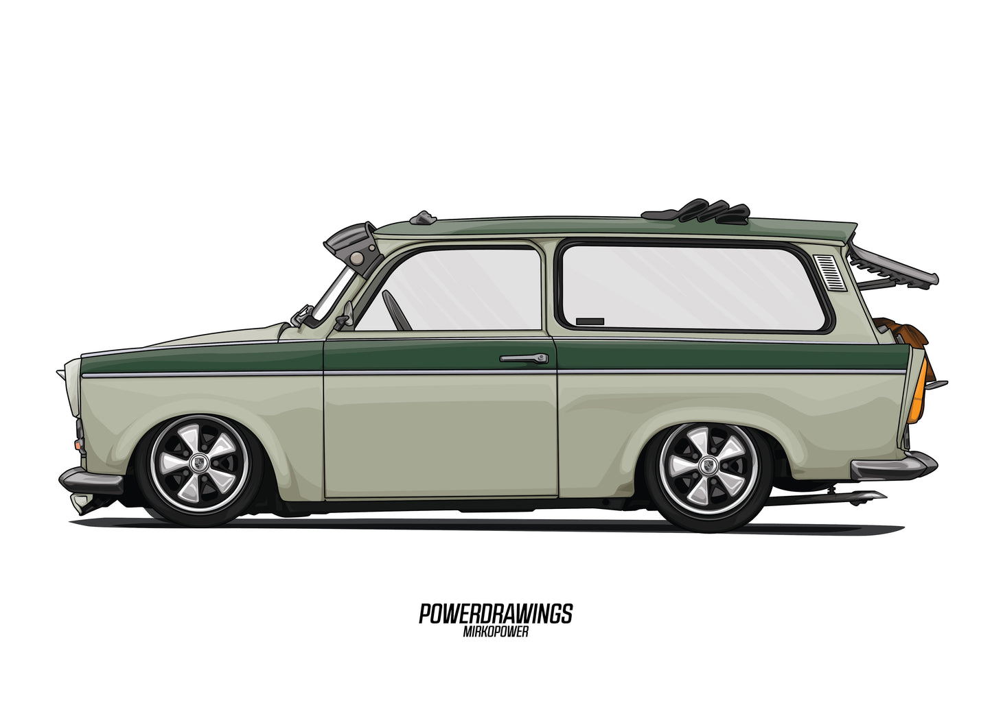 Trabant 601 Kombi Green Fuchs