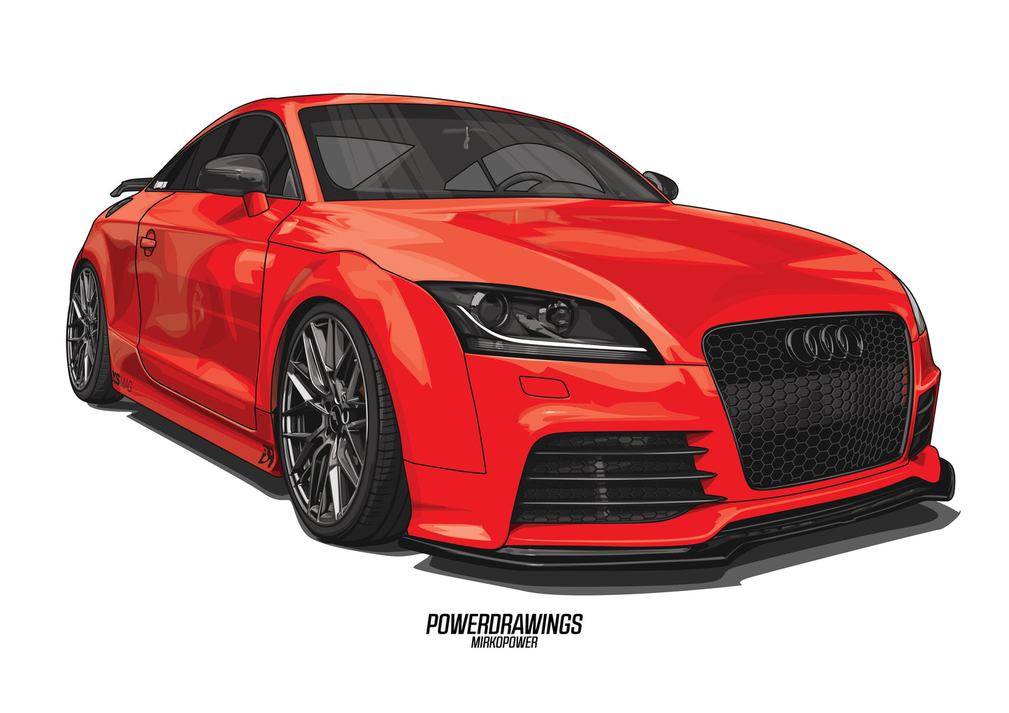 Audi TT RS 8J Red