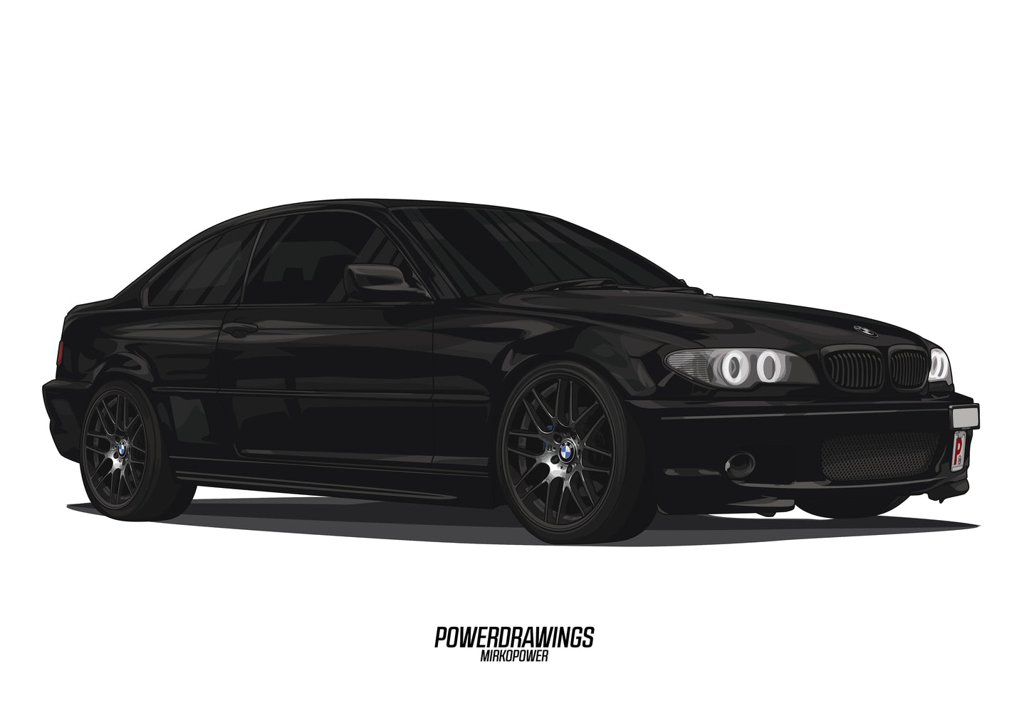 BMW E46 Coupe Black